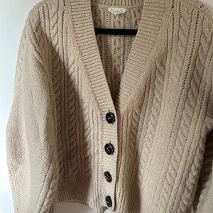 A loves a - Cozy Cream Cable Knit Cardigan